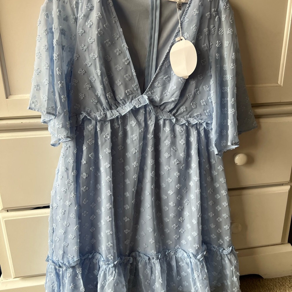 Elegant Light Blue Formal Dress